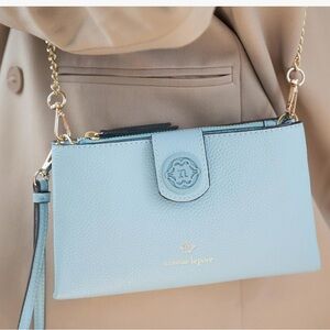 Nanette Lepore crossbody/wallet in cornflower blue